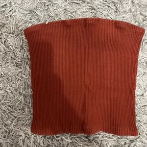 Ribbed Cropped Tube Top